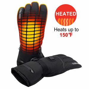 Best Heated Snowmobile Gloves - Global Vasion Rechargeable Battery Heated Gloves
