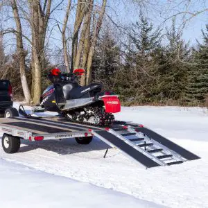 Black Ice Snowmobile Loading Ramp with Stud Protectors SNO-6054-HDXW-S
