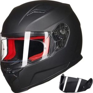 ILM Full Face Winter Motorcycle  Helmet with Anti fog Pinlock Shield